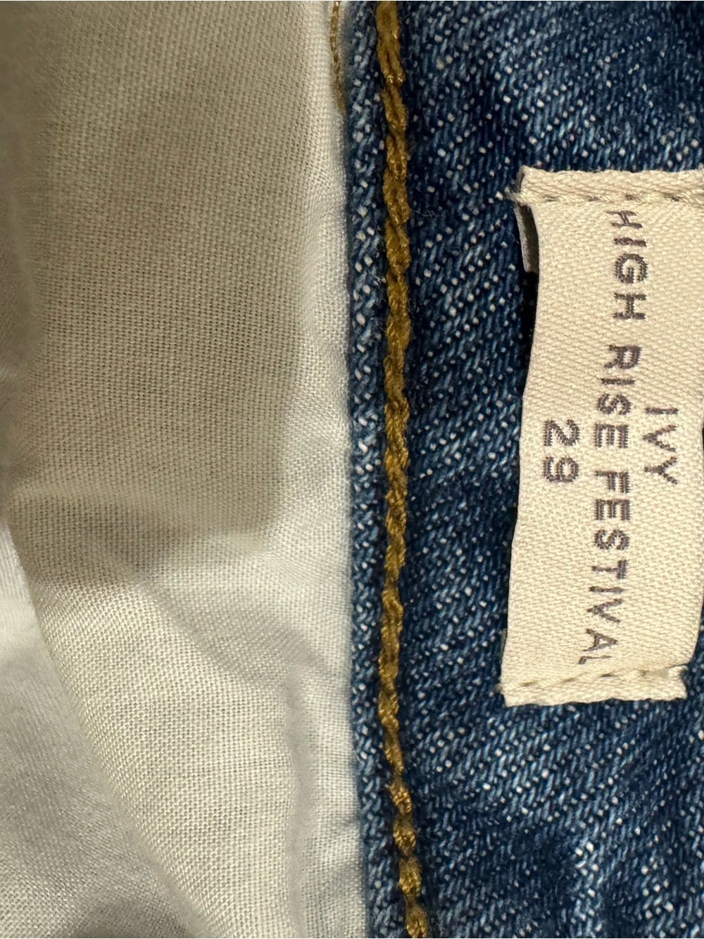 PacSun High-Rise Ivy Festival Denim Shorts in Medium Indigo